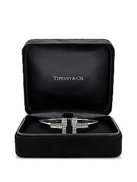 Tiffany & Co. T Square Bracelet 18K White Gold with Pave Diamonds (view 2)