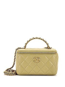 Chanel Pick Me Up Top Handle Vanity Case with Chain Quilted Lambskin Small (view 1)