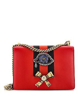 Gucci Web Peony Chain Shoulder Bag Embellished Leather Medium (view 1)