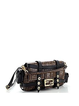 Fendi Baguette Cage Bag Zucca Coated Canvas and Leather Medium (view 2)