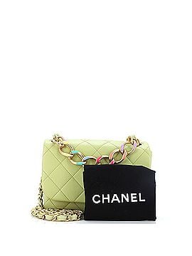 Chanel Color Match Flap Bag Quilted Lambskin Small (view 2)