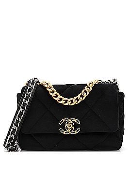 Chanel 19 Flap Bag Quilted Velvet Medium (view 1)