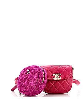 Chanel CC Waist Bag with Coin Purse Quilted Lambskin and Tweed (view 1)