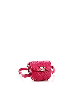 Chanel CC Waist Bag with Coin Purse Quilted Lambskin and Tweed (view 2)