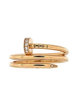 Cartier Juste un Clou Double Ring 18K Rose Gold and Diamonds Small (view 1)