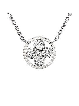 Louis Vuitton Sun Blossom Pendant Necklace 18K White Gold with Diamonds (view 1)