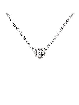 Cartier D'Amour Pendant Necklace 18K White Gold and Diamond XS (view 1)