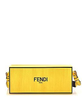 Fendi Logo Horizontal Box Crossbody Bag Leather (view 1)