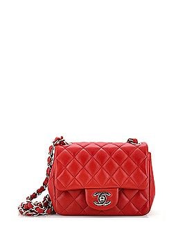 Chanel Square Classic Single Flap Bag Quilted Lambskin Mini (view 1)