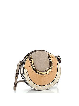 Chloé Pixie Crossbody Bag Studded Suede and Leather Small (view 2)