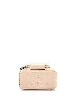 Chanel Business Affinity Top Handle Vanity Case with Chain Quilted Caviar Small (view 2)