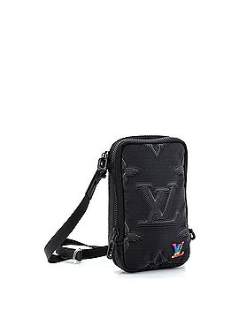 Louis Vuitton Double Phone Pouch Crossbody Bag Limited Edition 2054 Monogram Textile (view 2)