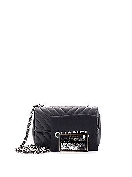 Chanel Classic Single Flap Bag Chevron Caviar Mini (view 2)