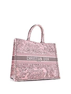 Christian Dior Book Tote Embroidered Canvas Large (view 2)