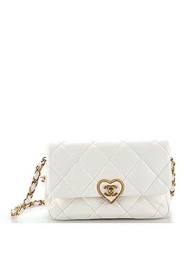 Chanel Coco Love CC Heart Flap Bag Quilted Lambskin Small (view 1)