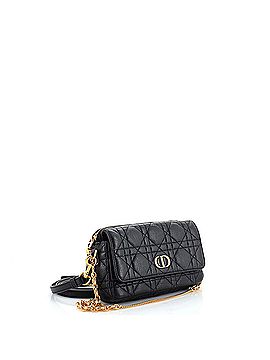 Christian Dior Caro Flap Double Pouch Crossbody Bag Cannage Quilt Calfskin (view 2)