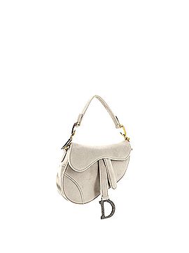 Christian Dior Saddle Handbag Velvet with Crystals Mini (view 2)