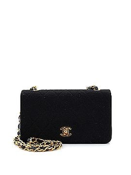 Chanel Vintage Full Flap Bag Quilted Jersey Mini (view 1)