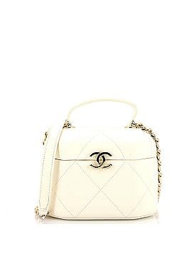 Chanel Octagon Top Handle Vanity Case Quilted Lambskin Small (view 1)