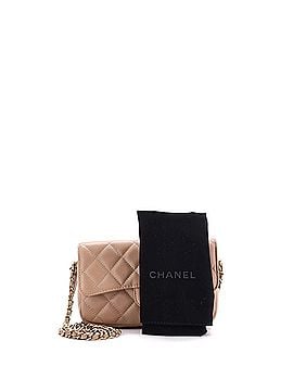 Chanel Classic Flap Phone Holder with Chain Quilted Caviar (view 2)