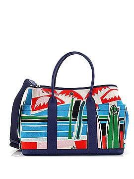 Hermès Sea, Surf & Fun Garden Party Tote Printed Toile and Leather 36 (view 1)