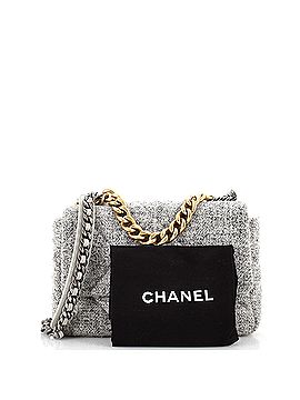 Chanel 19 Flap Bag Quilted Wool Large (view 2)