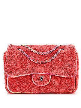 Chanel Classic Single Flap Bag Quilted Terry Cloth and Ribbon Jumbo (view 1)