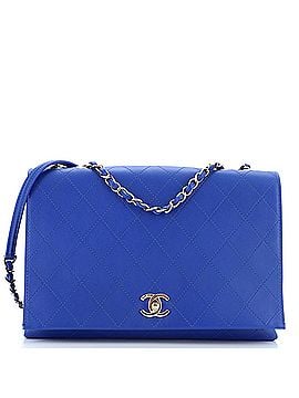 Chanel 3 Compartment Flap Bag Quilted Calfskin Large (view 1)