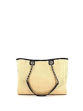 Chanel Deauville Tote Straw with Chain Detail Small (view 2)