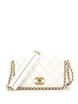 Chanel Chain Around Multi Chain Full Flap Bag Quilted Caviar Mini (view 1)