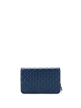 Chanel Diamond CC Wallet on Chain Quilted Lambskin (view 2)
