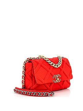 Chanel 19 Flap Bag Quilted Jersey Medium (view 2)