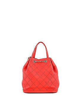 Chanel CC Drawstring Bucket Bag Quilted Calfskin Small (view 2)