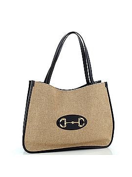 Gucci Horsebit 1955 Tote Canvas and Leather Medium (view 2)
