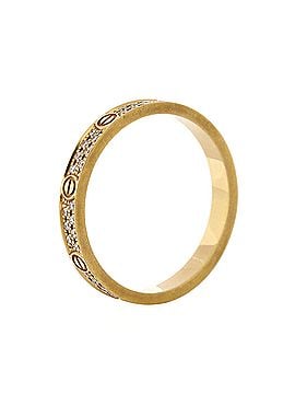 Cartier Love Wedding Band Pave Diamonds Ring 18K Yellow Gold and Diamonds Small (view 2)
