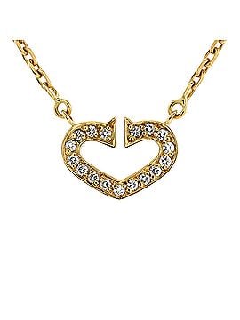 Cartier C Heart de Cartier Pendant Necklace 18K Yellow Gold with Pave Diamonds (view 1)