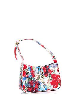 Saint Laurent Le 5 a 7 Hobo Floral Printed Leather Small (view 2)