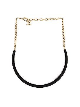 Chanel CC Coco Logo Choker Necklace Resin and Metal (view 2)