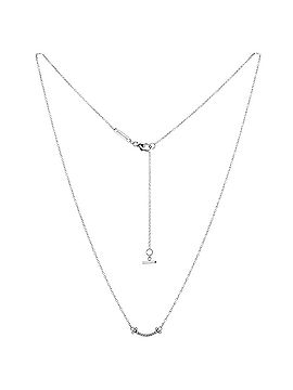 Tiffany & Co. T Smile Pendant Necklace 18K White Gold with Diamonds Mini (view 2)