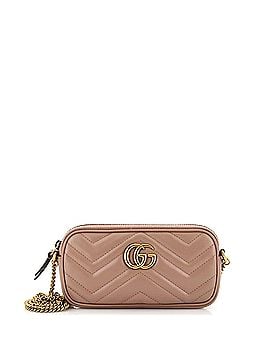 Gucci GG Marmont Chain Crossbody Bag Matelasse Leather Mini (view 1)