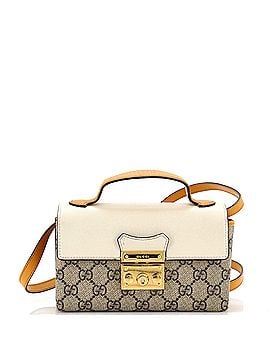 Gucci Padlock Top Handle Bag GG Coated Canvas and Leather Mini (view 1)