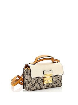 Gucci Padlock Top Handle Bag GG Coated Canvas and Leather Mini (view 2)
