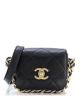 Chanel Framing Chain Flap Bag Quilted Calfskin Mini (view 1)