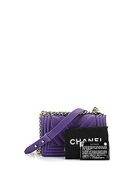 Chanel Boy Flap Bag Chevron Caviar Small (view 2)