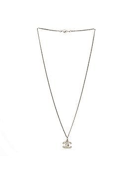 Chanel CC Crystal Logo Necklace Metal (view 2)