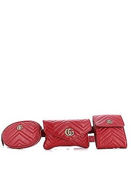 Gucci GG Marmont Multi Pocket Belt Bag Matelasse Leather (view 1)