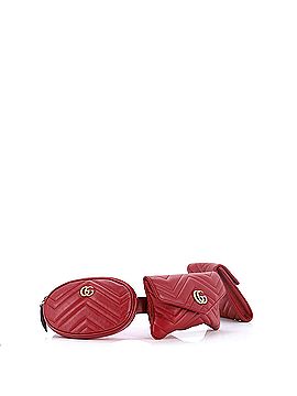 Gucci GG Marmont Multi Pocket Belt Bag Matelasse Leather (view 2)