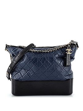 Chanel Bicolor Gabrielle Hobo Quilted Aged Calfskin Large (view 1)
