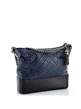 Chanel Bicolor Gabrielle Hobo Quilted Aged Calfskin Large (view 2)