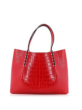 Christian Louboutin Cabarock Tote Crocodile Embossed Leather Small (view 1)